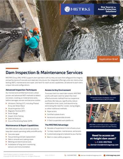 Dam Inspection & Maintenance Services