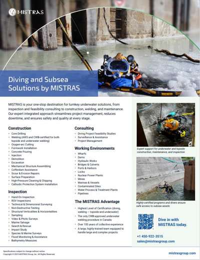 Diving and Subsea Solutions by MISTRAS